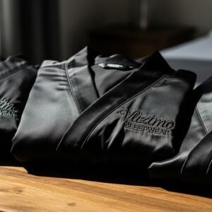 Black Night Robe / Bathrobe – Vliztmo