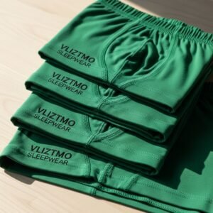 Green Boxer Shorts – Vliztmo with Black Write-Up