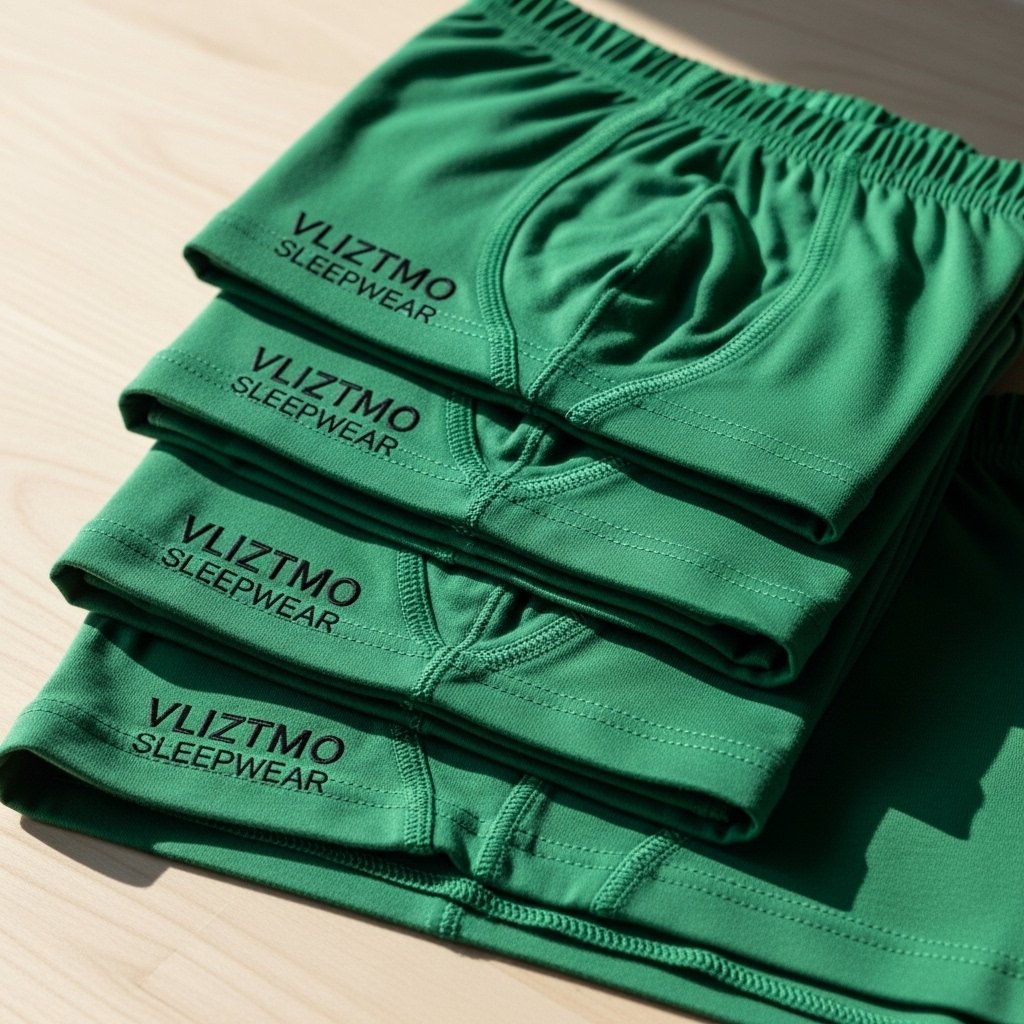 Green Boxer Shorts – Vliztmo with Black Write-Up