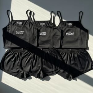 Black Camisole and Shorts Set – Vliztmo sleepwear